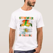 Der Sommer ruft Sunset Island an T-Shirt (Vorderseite)