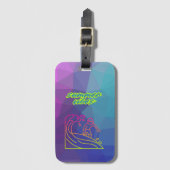 Der Sommer vibes Junge surfen. Gepäckanhänger (Vorderseite Vertikal)