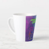 Der Sommer vibes Junge surfen. Milchtasse (Linke Ecke)