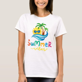 Der Sommer weht Sonne und Palmen, Frauen T-Shirt