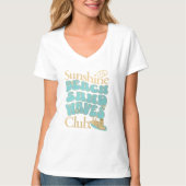 Der Sommer zwischen Sunshine Club, Beach, Sand und T-Shirt (Vorderseite)