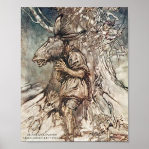 Der Sommernachtstraum Arthur Rackham der Poster