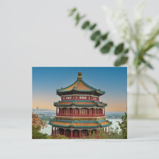 Der Sommerpalast in Peking Postkarte (Stehend Vorderseite)