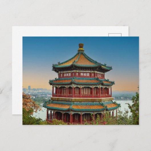 Der Sommerpalast in Peking Postkarte (Vorne/Hinten)