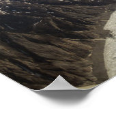 Der Sondrestrom-Gletscher in Grönland Poster (Ecke)