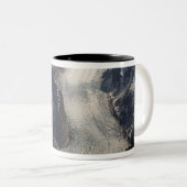 Der Sondrestrom-Gletscher in Grönland Zweifarbige Tasse (VorderseiteRechts)