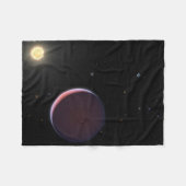 Der sonnenähnliche Star Kepler 51 & Drei Riesenpla Fleecedecke (Vorderseite (Horizontal))
