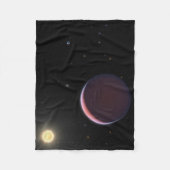 Der sonnenähnliche Star Kepler 51 & Drei Riesenpla Fleecedecke (Vorderseite)