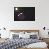 Der sonnenähnliche Star Kepler 51 & Drei Riesenpla Leinwanddruck (Insitu (Schlafzimmer))