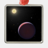 Der sonnenähnliche Star Kepler 51 & Drei Riesenpla Ornament Aus Metall (Vorne)