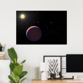 Der sonnenähnliche Star Kepler 51 & Drei Riesenpla Poster (Heimbüro)