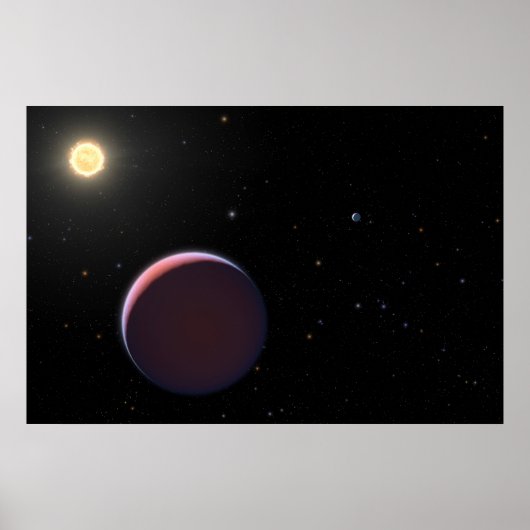 Der sonnenähnliche Star Kepler 51 & Drei Riesenpla Poster (Vorne)