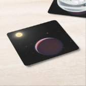 Der sonnenähnliche Star Kepler 51 & Drei Riesenpla Rechteckiger Pappuntersetzer (angewinkelt)