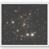 Der Sonnenaufgang in einem riesigen Galaxiehaufen Aufkleber (Vorderseite)