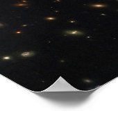 Der Sonnenaufgang in einem riesigen Galaxiehaufen Poster (Ecke)