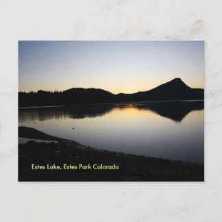 Der Sonnenaufgang meiner Tochter, Estes Lake, Este Postkarte
