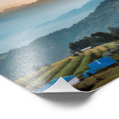 Der Sonnenaufgang über dem Dorf Sermathang Fotodruck (Ecke)