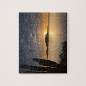 Der Sonnenaufgang über der Isla Danzante im Golf v Puzzle (Vertikal)