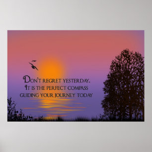 Der Sonnenaufgang von heute Poster