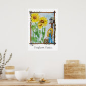 Der Sonnenblumengarten Poster (Küche)