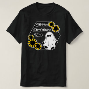der Sonnenblumengespenst des versteckten Behindert T-Shirt