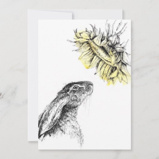 Der Sonnenblumenhain Einladung (Vorderseite)