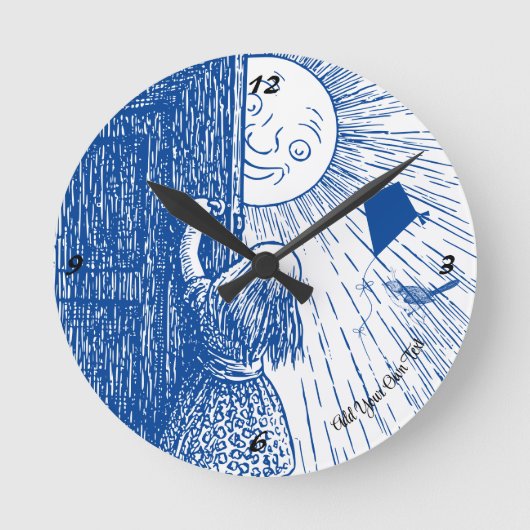 Der Sonneneingang in der Uhr gelassen (Vorderseite)