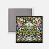 Der Sonnengarten im Stil von Versailles  Magnet (Vorderseite/Rückseite)