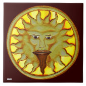 Der Sonnengott (Ra) Fliese (Vorderseite)