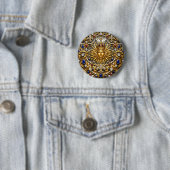 Der Sonnenkönig Versailles Französisch verziert Button (Beispiel)