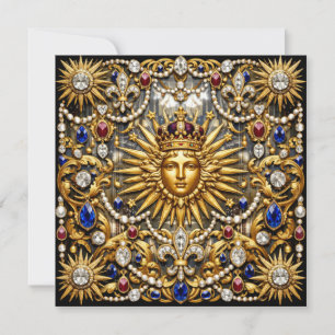 Der Sonnenkönig Versailles Französisch verziert Einladung