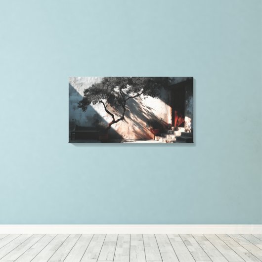 Der Sonnenlichtmoment Stretched Canvas Print Leinwanddruck (Insitu (Holzboden))