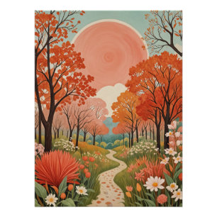Der Sonnenpfad des Korallenriffs Poster