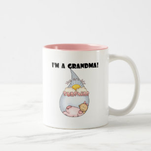 Der Sonnenschein der Großmutter - Mädchen-T-Shir Zweifarbige Tasse