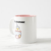Der Sonnenschein der Großmutter - Mädchen-T-Shirts Zweifarbige Tasse (Vorderseite Links)