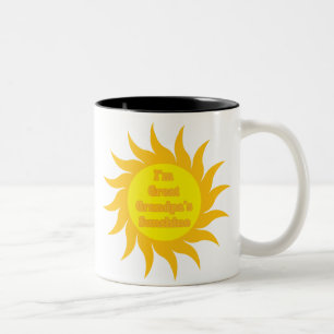 Der Sonnenschein des großen Großvaters Zweifarbige Tasse
