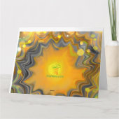 Der Sonnenschein in der Retro-Liebe gelassen Karte (Rückseite)