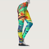 Der Sonnenuntergang am Fluss Leggings (Rechts)