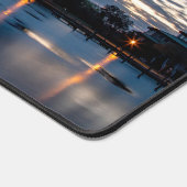 Der Sonnenuntergang beginnt bei Whalehead Schreibtischunterlage (Ecke)