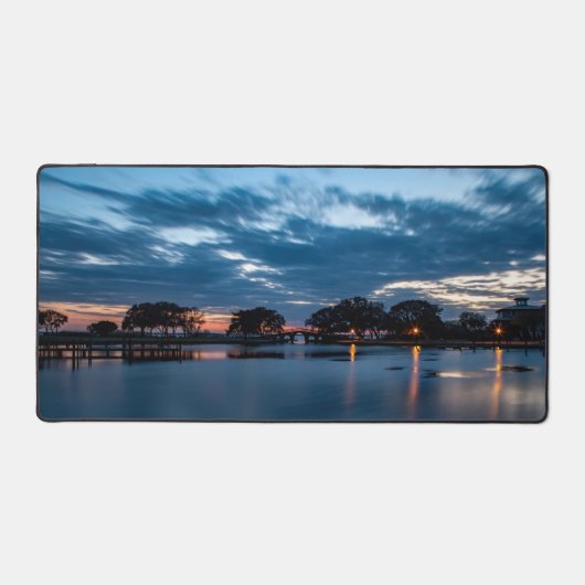 Der Sonnenuntergang beginnt bei Whalehead Schreibtischunterlage (Vorderseite)