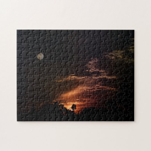 "Der Sonnenuntergang des Mondes" Puzzle (Horizontal)