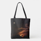 "Der Sonnenuntergang des Mondes" Tasche (Rückseite)
