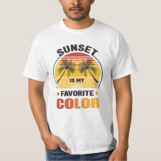 Der Sonnenuntergang ist mein Lieblingsfarbenrückla T-Shirt