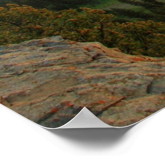 Der Sonnenuntergang Poster (Ecke)