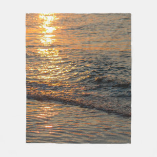 Der Sonnenuntergang reflektiert das wunderschöne M Fleecedecke