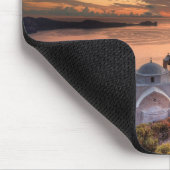 Der Sonnenuntergang vom Schloss Plaka in Milos Mousepad (Ecke)
