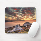 Der Sonnenuntergang vom Schloss Plaka in Milos Mousepad (Mit Mouse)