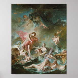 Der Sonnenuntergang von Francois Boucher Druck Poster