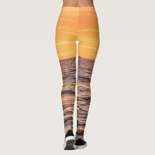 Der Sonnenuntergangozean Leggings (Rückseite)