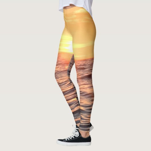 Der Sonnenuntergangozean Leggings (Links)